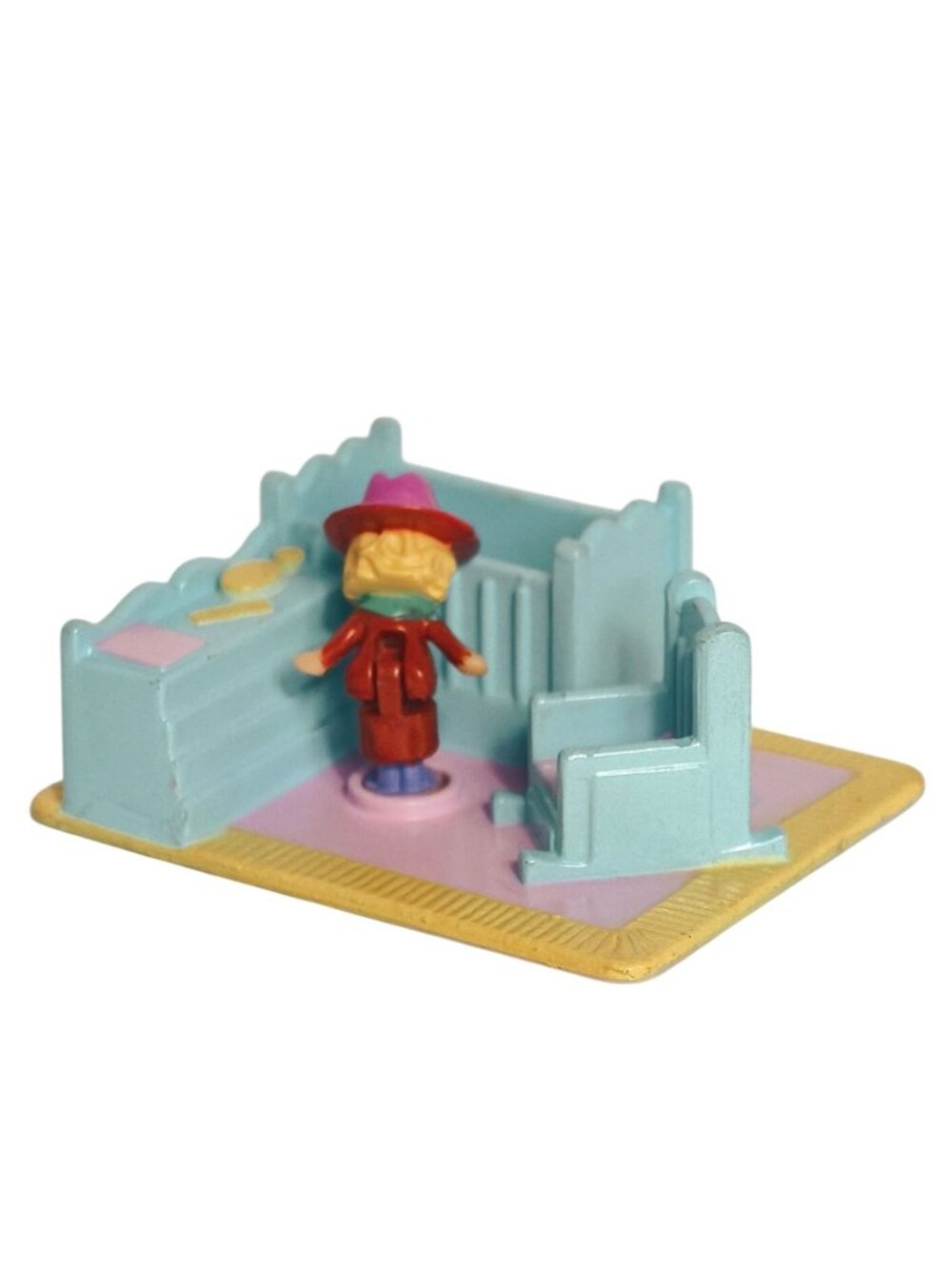 Vtg Polly Pocket Mini Bedroom Nursery Playset Figure Dollhouse 90s Pastel Collec - Picture 5 of 7